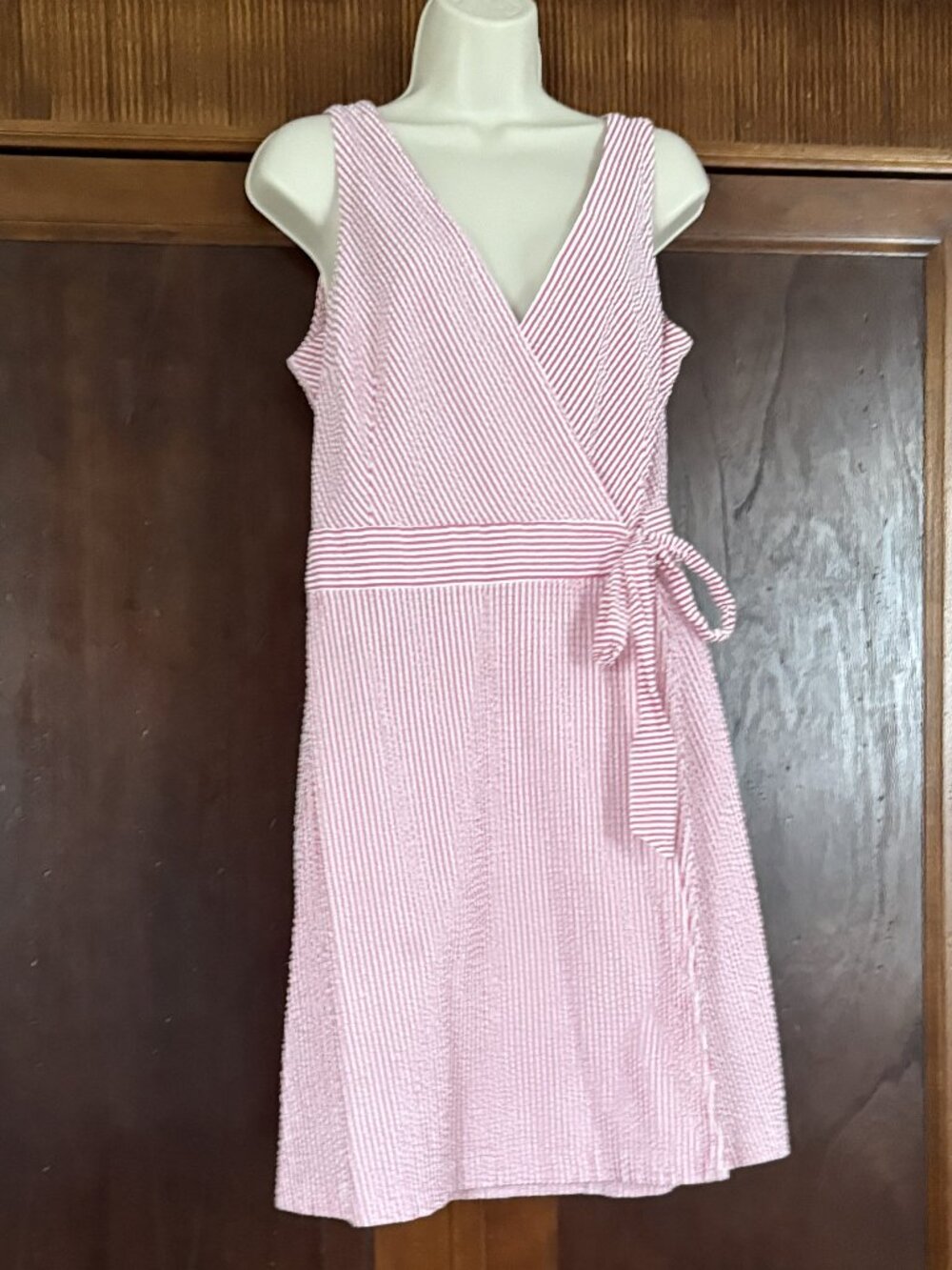 Pink/White Striped Dress by Tommy Hilfiger